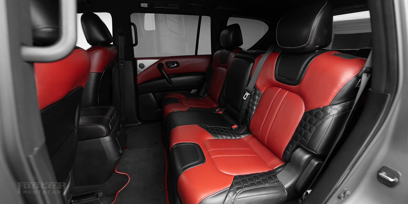 Black Hawk Nissan Patrol Interior Back Seats